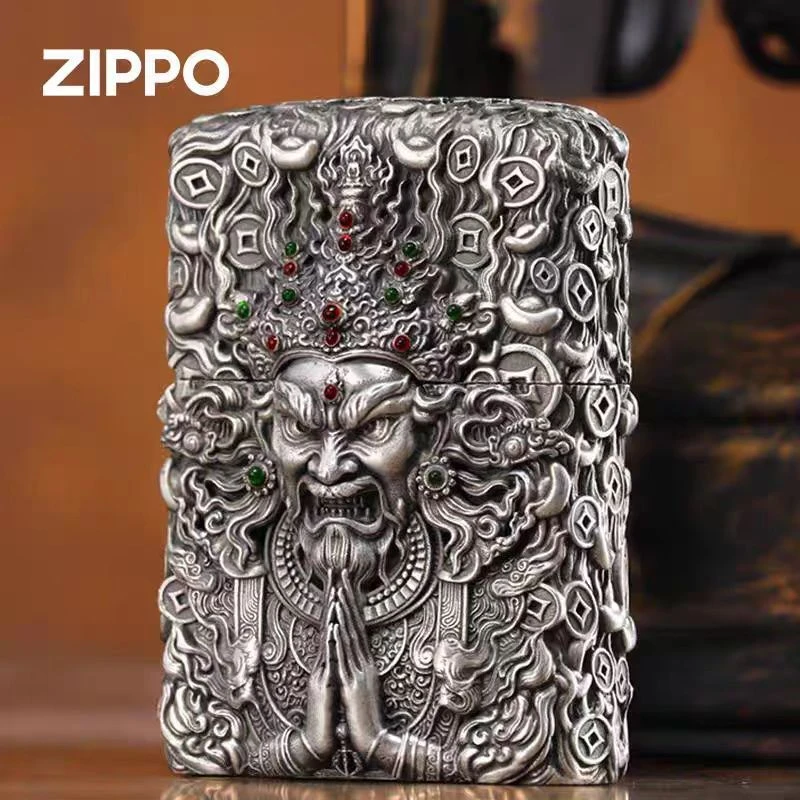 ZIPPO打火机/重盔甲【财宝天王】防风火机芝宝正版礼物送礼DYJ1