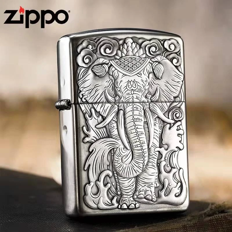 ZIPPO/之宝打火机-正品-S925银浮雕六牙/天禄-个性-DYJ1