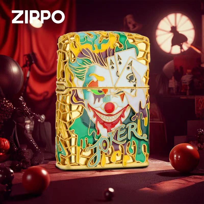 ZIPPO打火机/【小丑】夜光珐琅彩重甲送男友礼物DYJ1