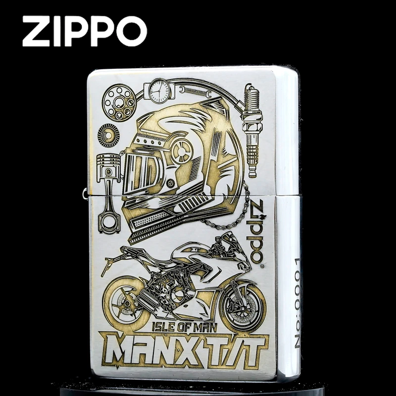ZIPPO正品打火机/1937机车-金冰双色雕刻男士送礼DY9920DK【林子】