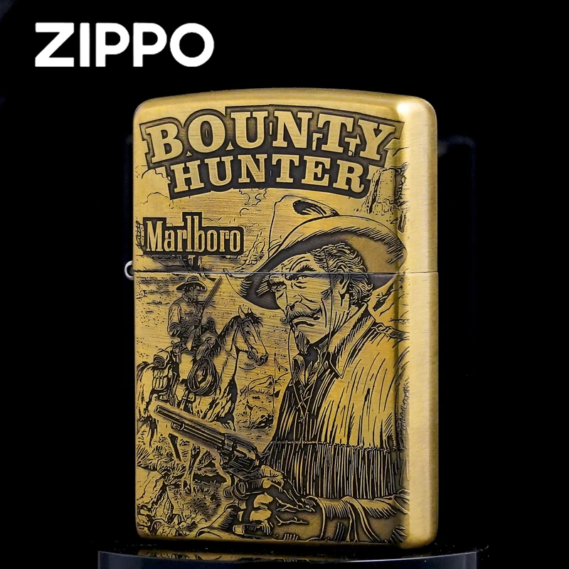 ZIPPO/正品打火机/黄铜西部牛仔赏金猎人DY9902DK【林子1】