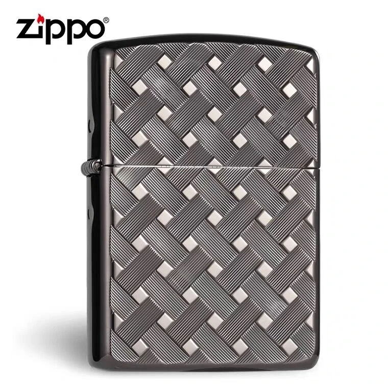 ZIPPO/之宝打火机-千丝万缕-纵横交错-菱形纹理-盔甲机-DYJ1