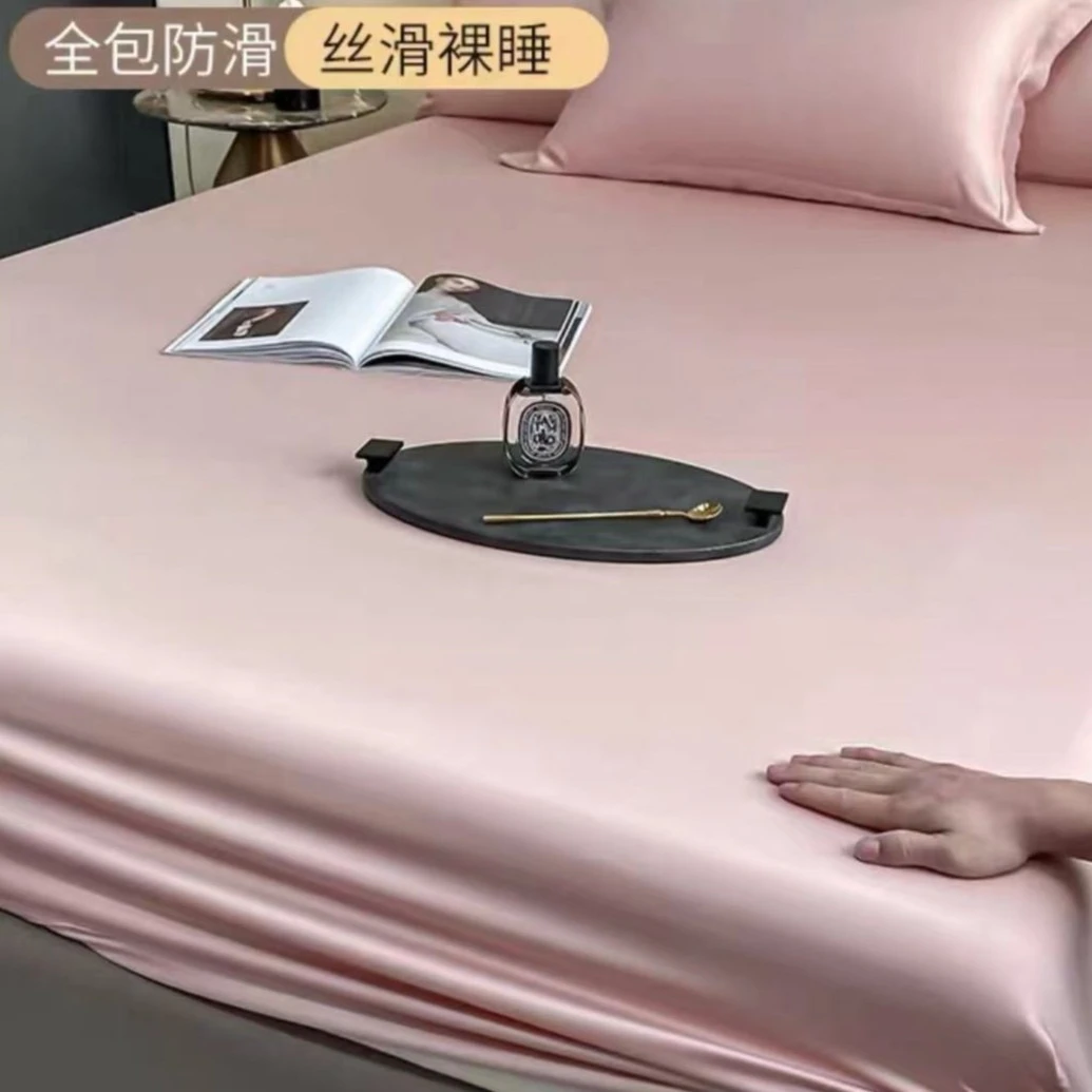 【品质优享】轻奢奥地利兰精天丝纯色防滑-床笠-丝滑柔软亲肤简约风