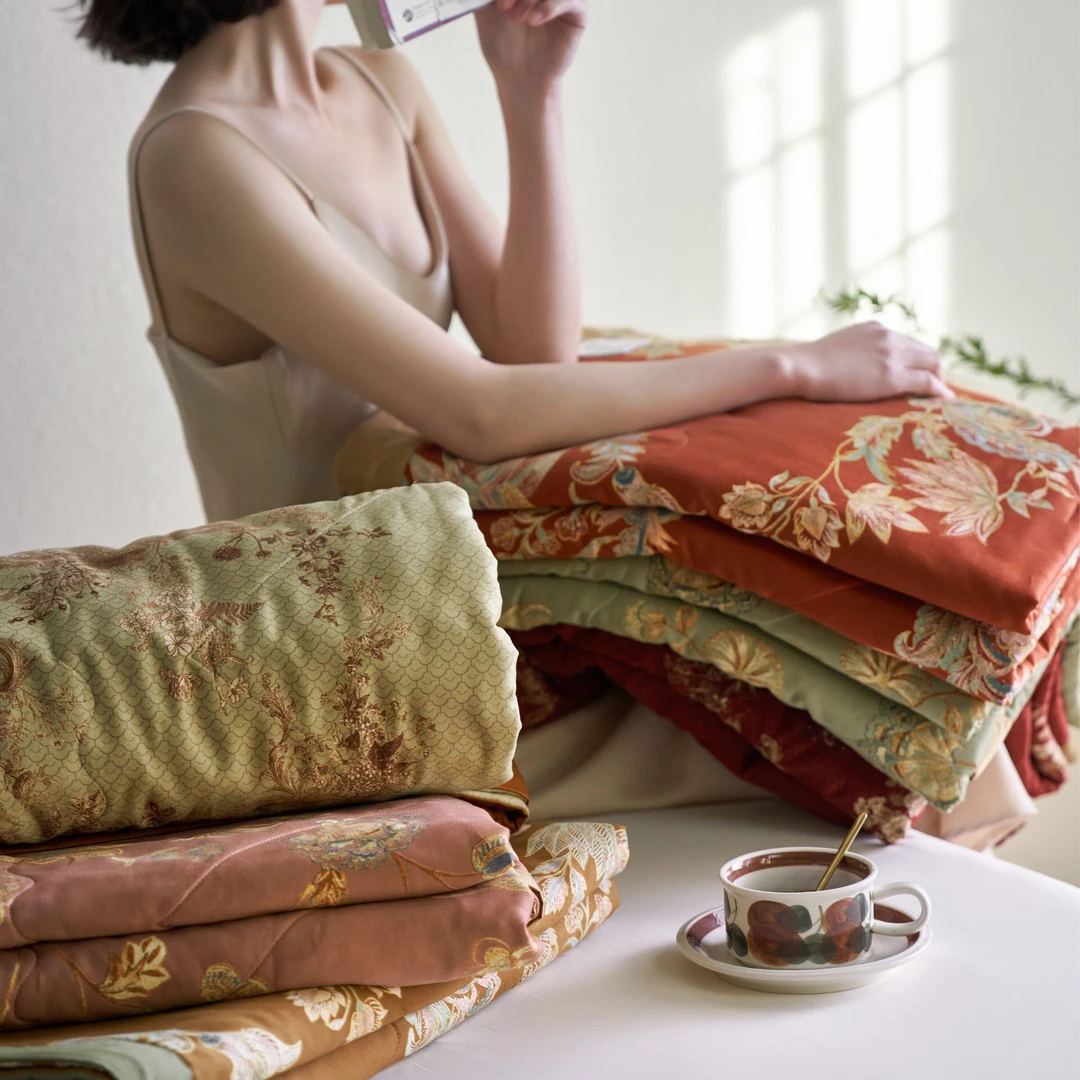 重磅回归！德国维勒夫特/填充长绒棉棉花/夏被/花间意境