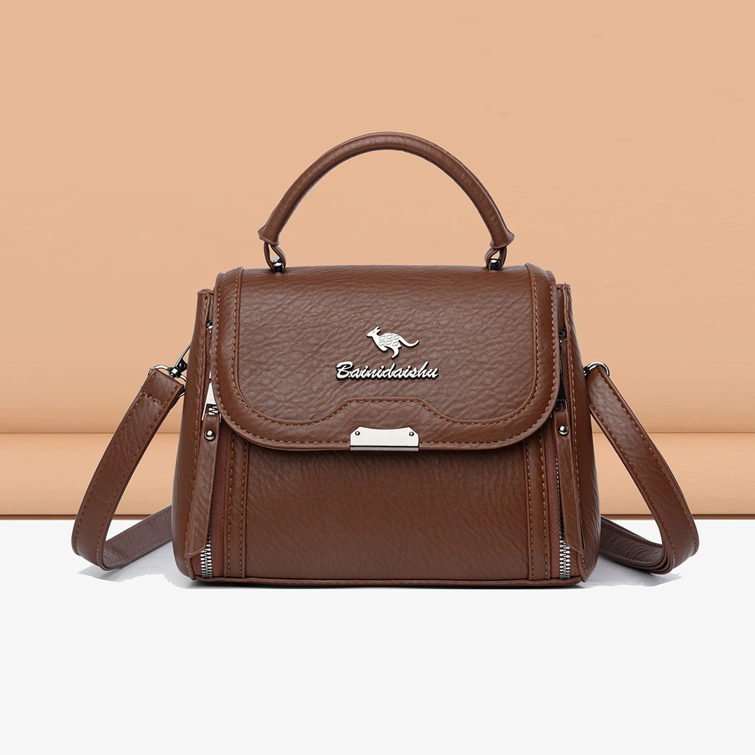 2024秋冬新款高级感手提包通勤百搭单肩斜挎包洋气时尚女包