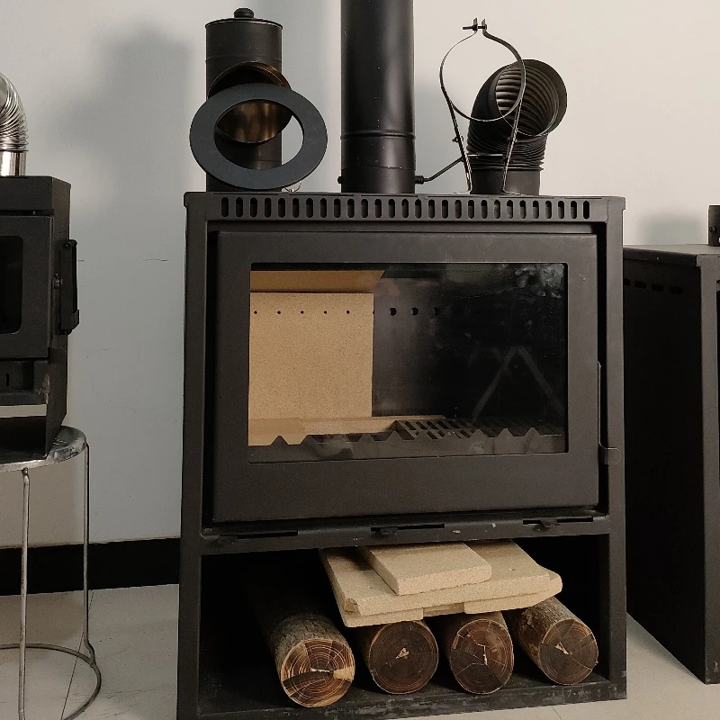 75型真火壁炉进口玻璃森林漆高密度蛭石板供暖100-150平