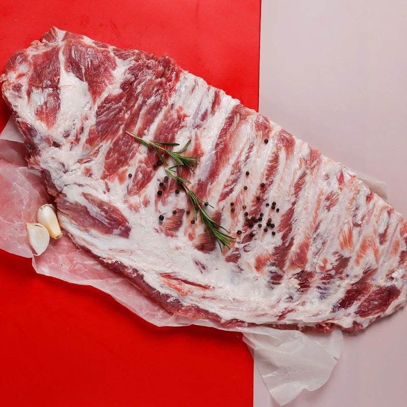 精肋排猪肋排无脊骨猪排骨精选顺丰分割发货净重6斤装