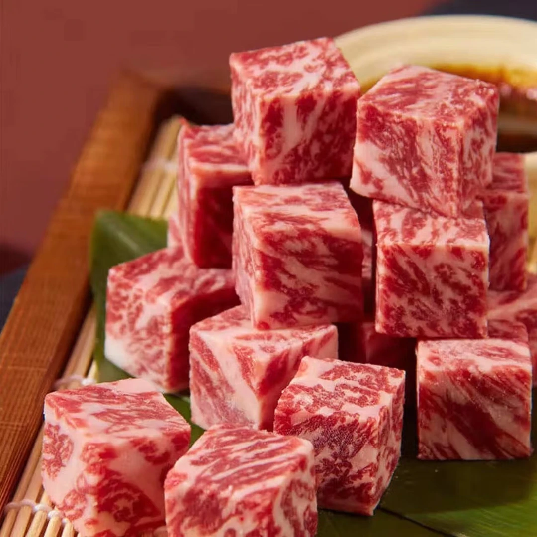 雪花和牛牛肉粒牛肉同城配