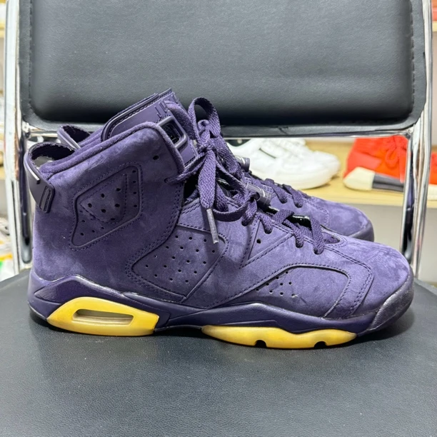 38.5码air jordan6缓震运动 休闲鞋 紫色 二手正品