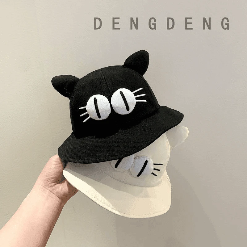 宝宝帽子春秋薄款遮阳渔夫帽男女童可爱超萌出游婴儿百搭盆帽夏季