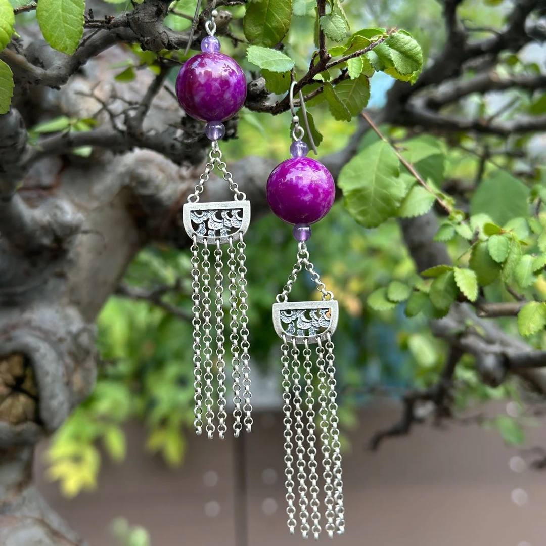 XuanGeMoXiang/轩阁墨香 非金属木质耳饰 民族国风 耳环 MX255