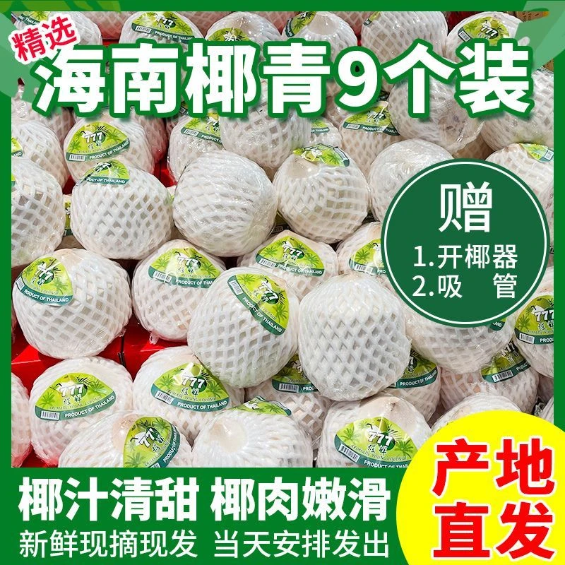 营养海南特产新鲜营养水果奶香孕妇水果奶椰当季椰汁椰肉椰皇整箱