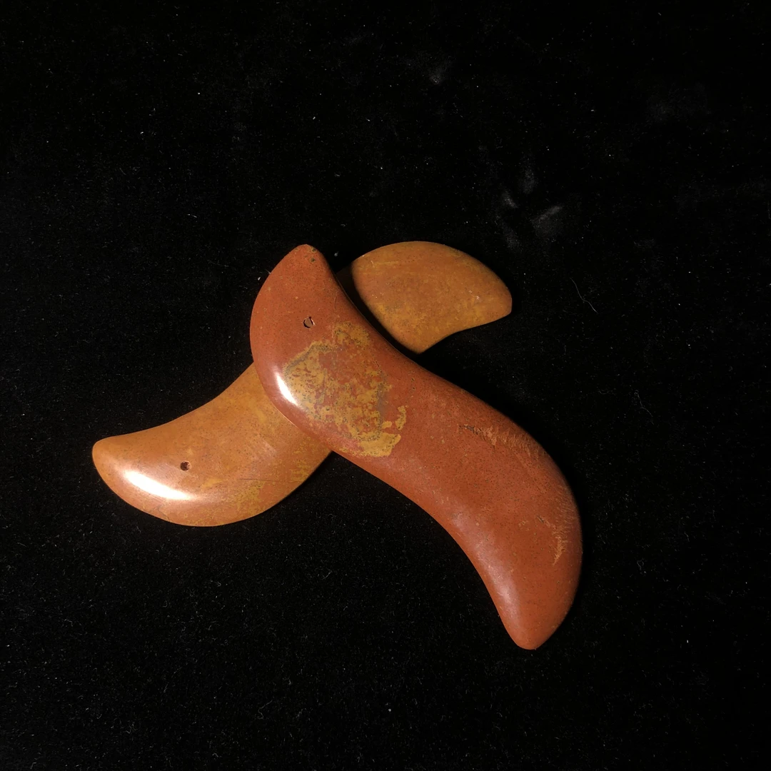 泗水滨红黄砭石S型刮板脸部眼部提拉美容多功能肩颈身体拨筋家用