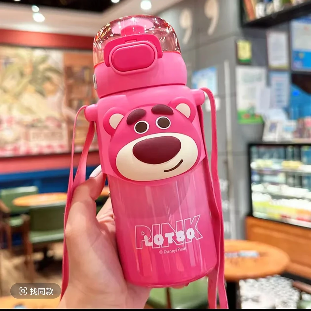 双饮保温杯网红可爱斜挎大容量学生防摔直饮杯斜跨网红可爱斜挎