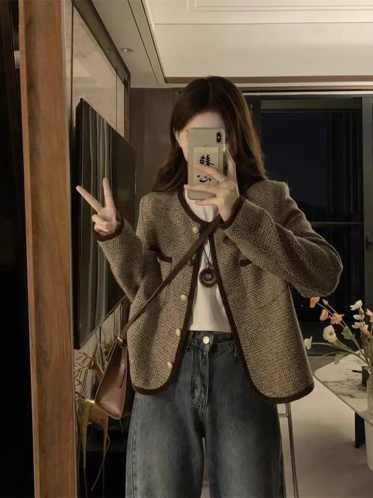 【B971-B980】气质休闲百搭女士外套秋冬款