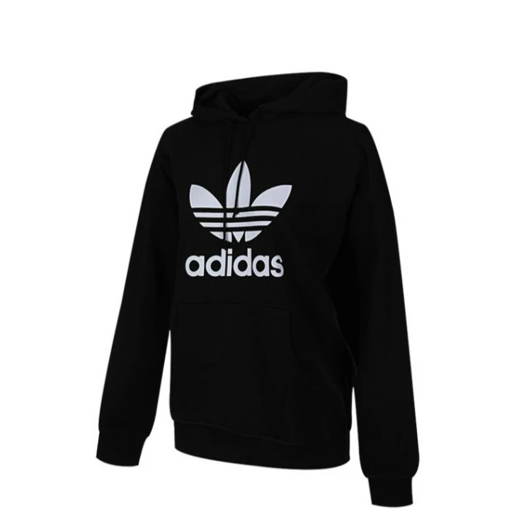 adidas/阿迪达斯TRF HOODIE秋季黑色新款连帽运动套头衫FM3307