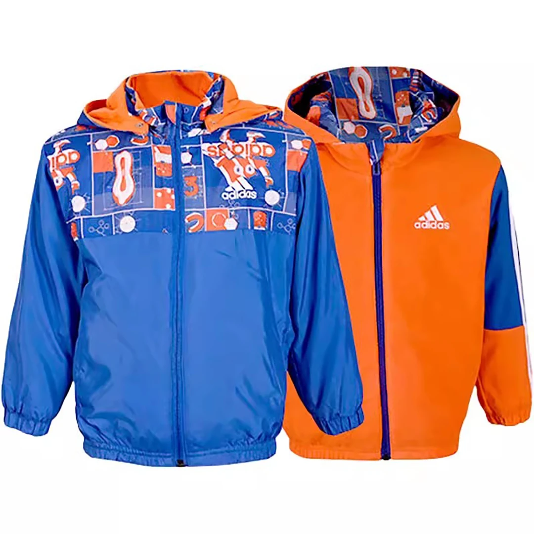 adidas阿迪达斯冬季小童运动保暖加绒双面穿外套HM9622