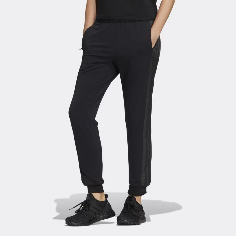 adidas阿迪达斯女裤梭织春季健身训练运动裤跑步长裤 HF0028