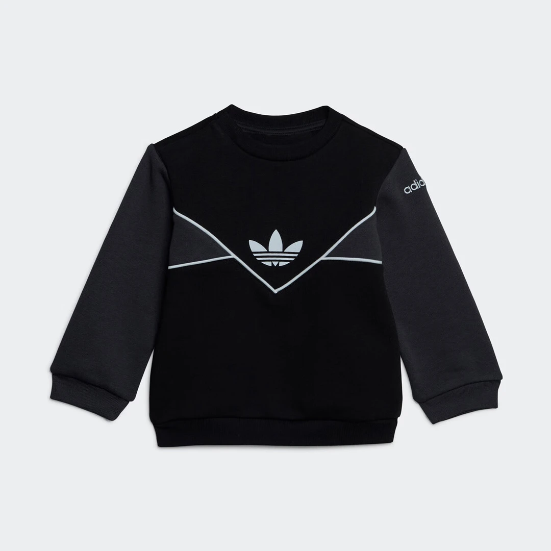 adidas儿童ADICOLOR CREW SET运动长袖圆领套装 IC9113