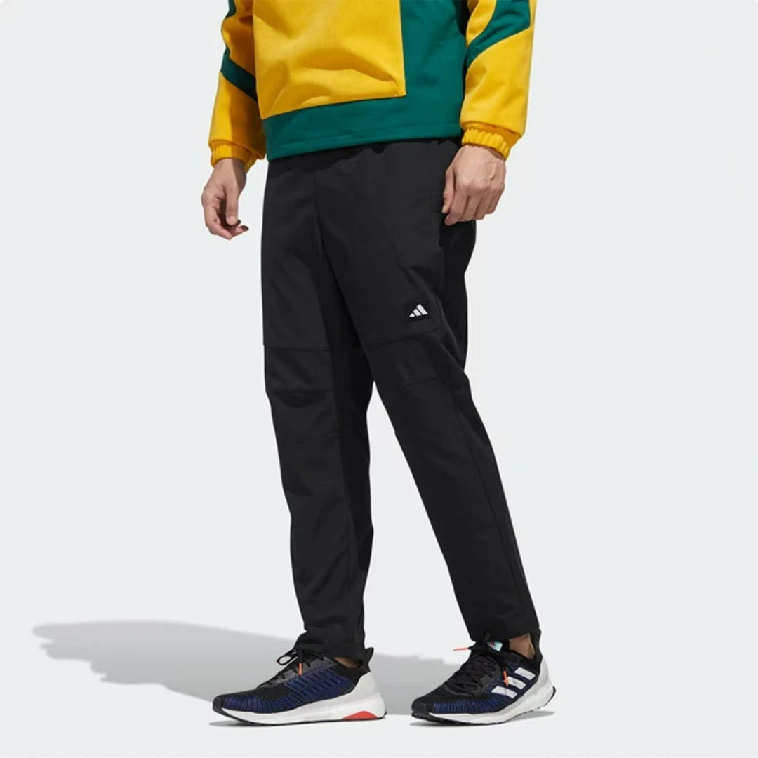 adidas/阿迪达斯男子训练健身运动裤休闲透气舒适直筒长裤GM4439