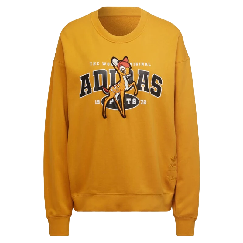 【达人专属】阿迪达斯三叶草迪士尼小鹿斑比运动休闲圆领卫衣HD2755