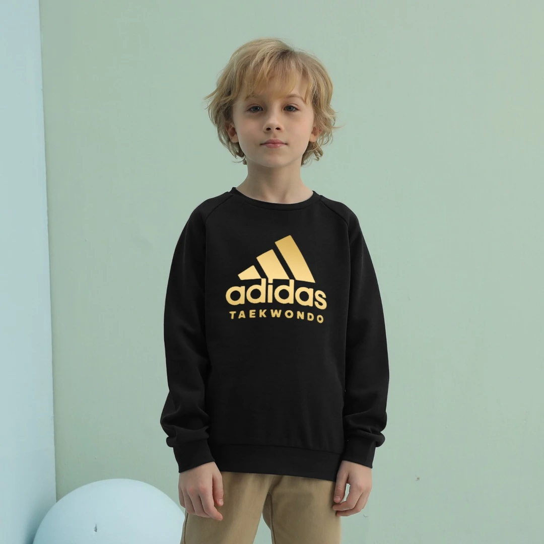 Adidas阿迪达斯儿童长袖保暖舒适运动卫衣ADICLTL19K-BG
