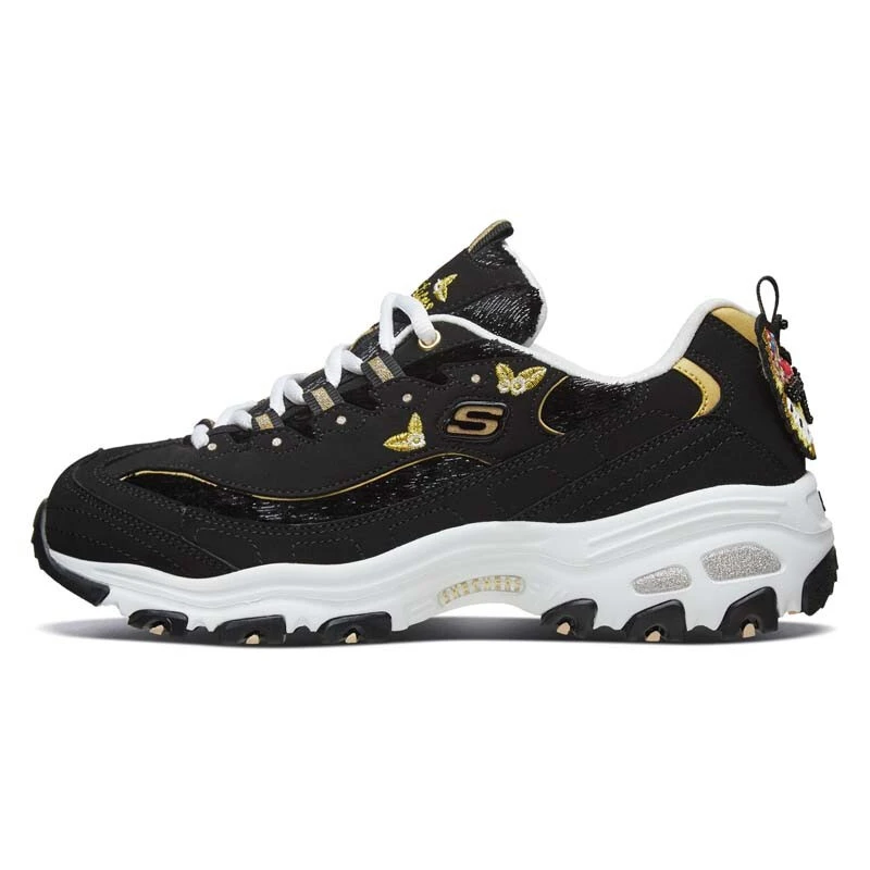 SKECHERS(斯凯奇)D’LITES系列女子时尚绑带运动鞋13170/BKGD