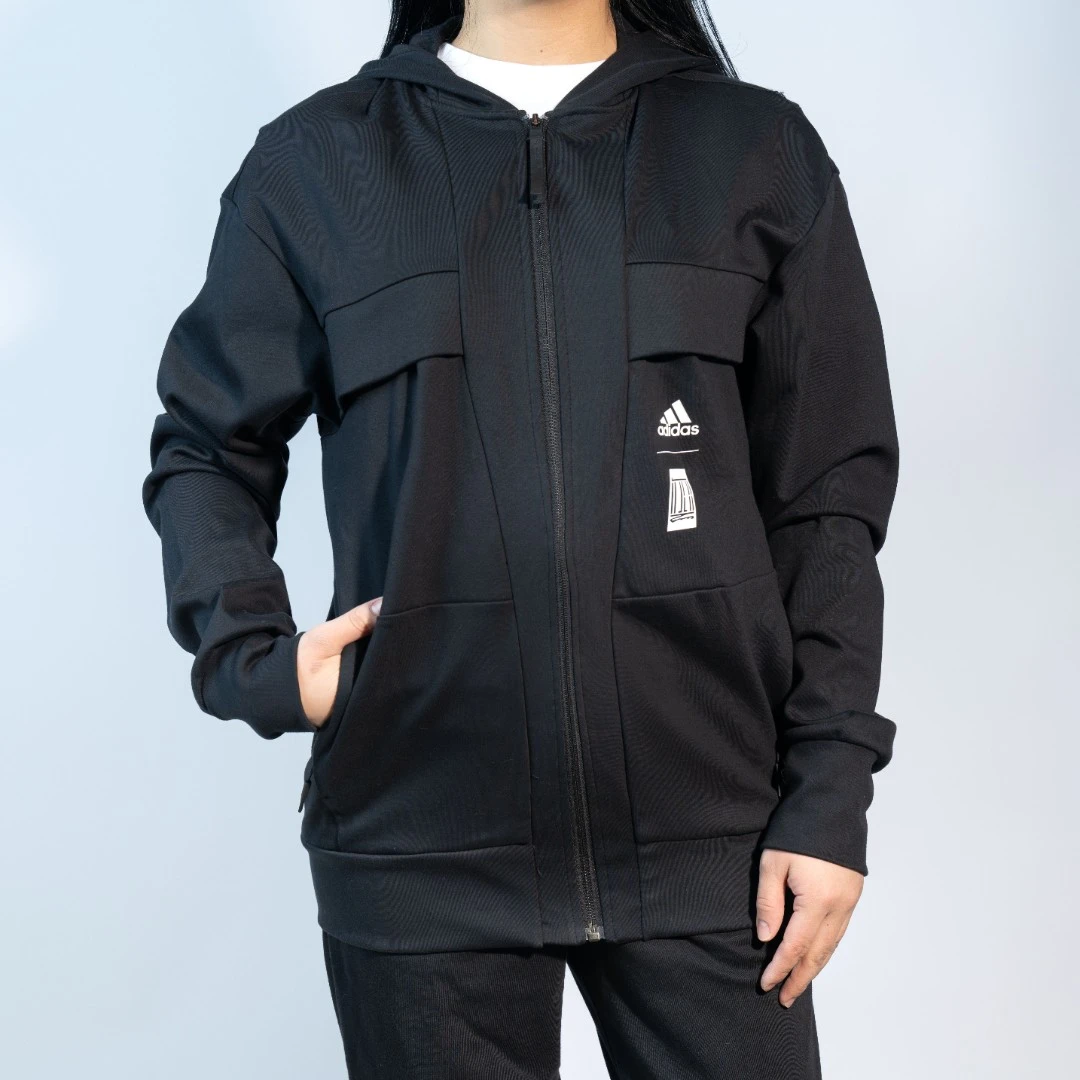 Adidas/阿迪达斯新款武极系列男子运动休闲连帽外套HE5132