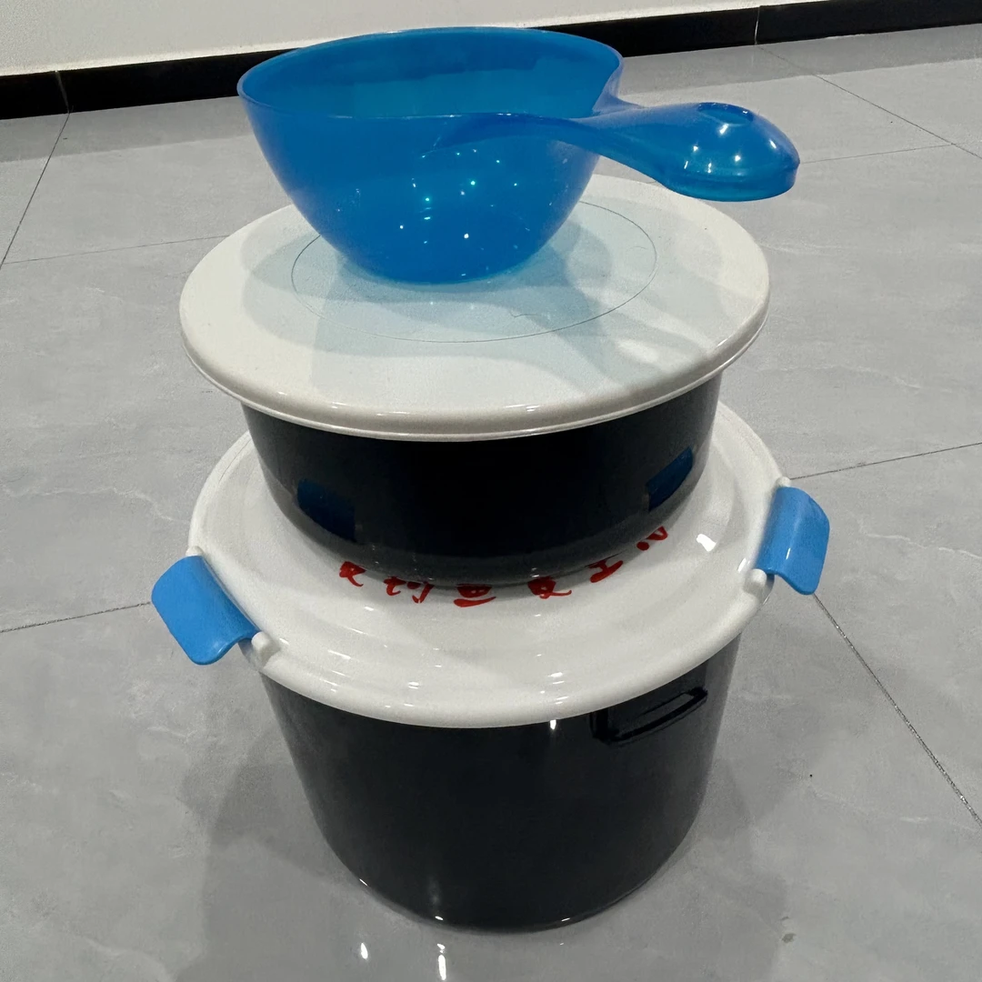 黑坑加厚专用全套手提肩背渔具开饵桶防摔多功能饵料盆带盖便携式