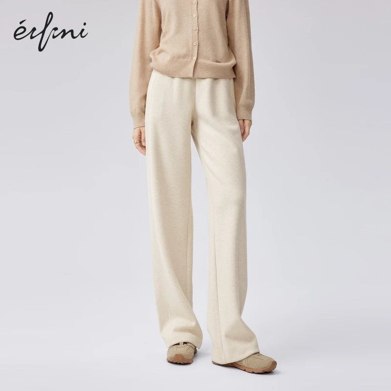 【衣衣专属】伊芙丽加绒加厚针织直筒长裤冬季休闲裤卫裤1FB953491