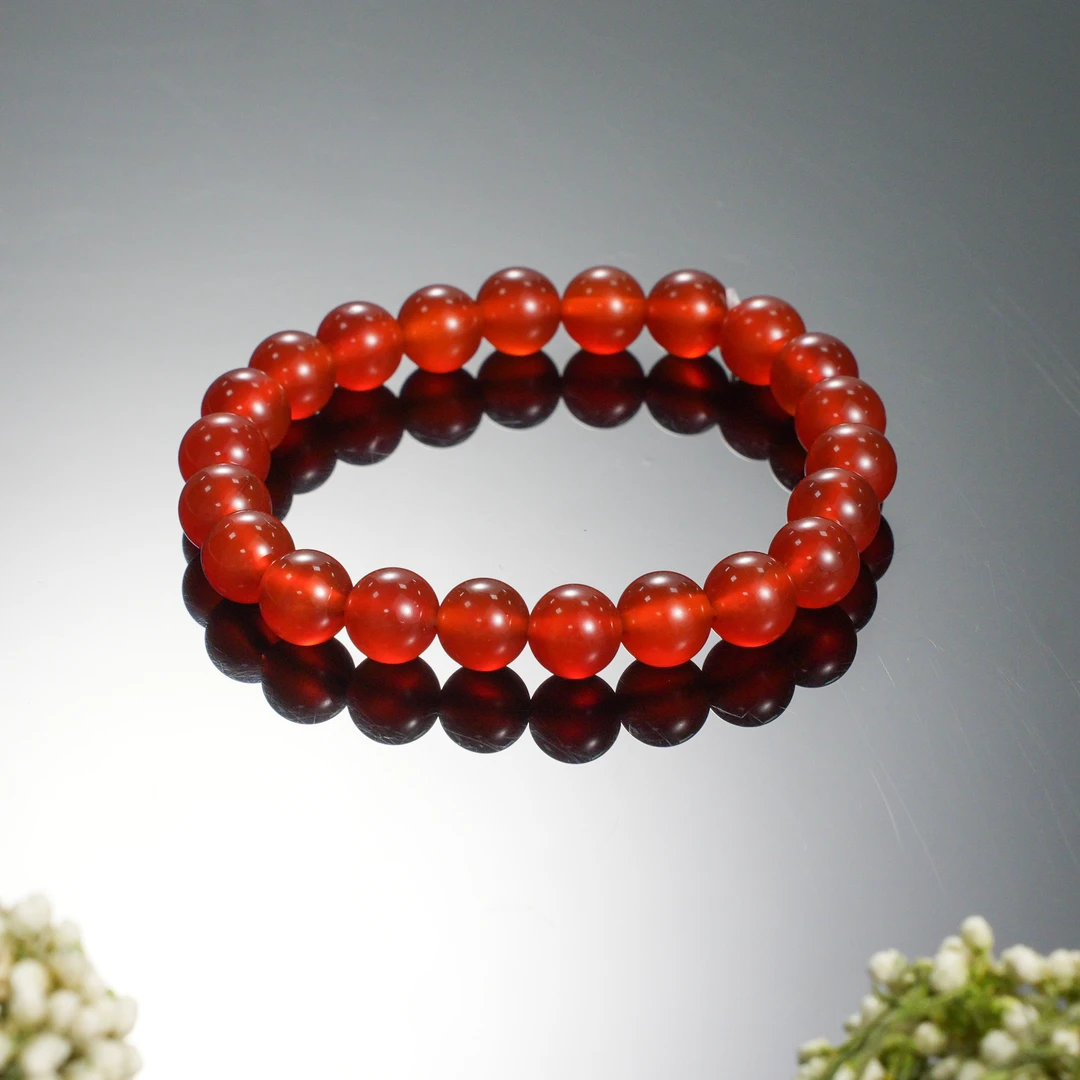 秋冬新款天然红玛瑙卡8mm手串QS-0417