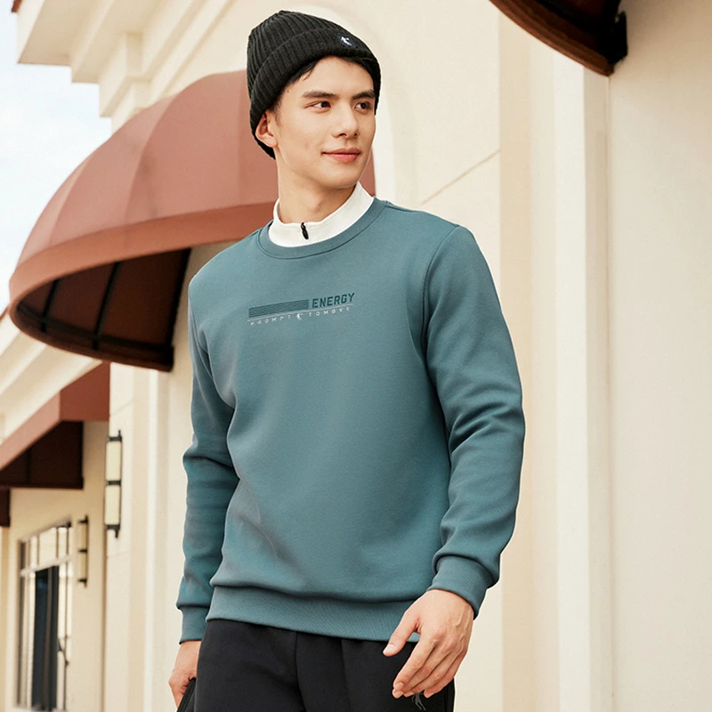 乔丹针织加绒男套头衫2025年秋季运动综训通勤倍暖绒QDEWD3244086