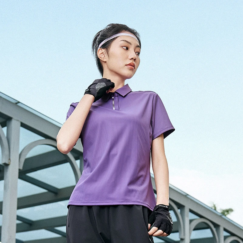 乔丹2025年秋季专业运动综训冰感科技女性针织短袖T恤ETS22241732