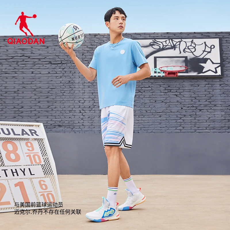 中国乔丹夏季男性篮球运动球服休闲针织短袖T恤衫AHS23231108