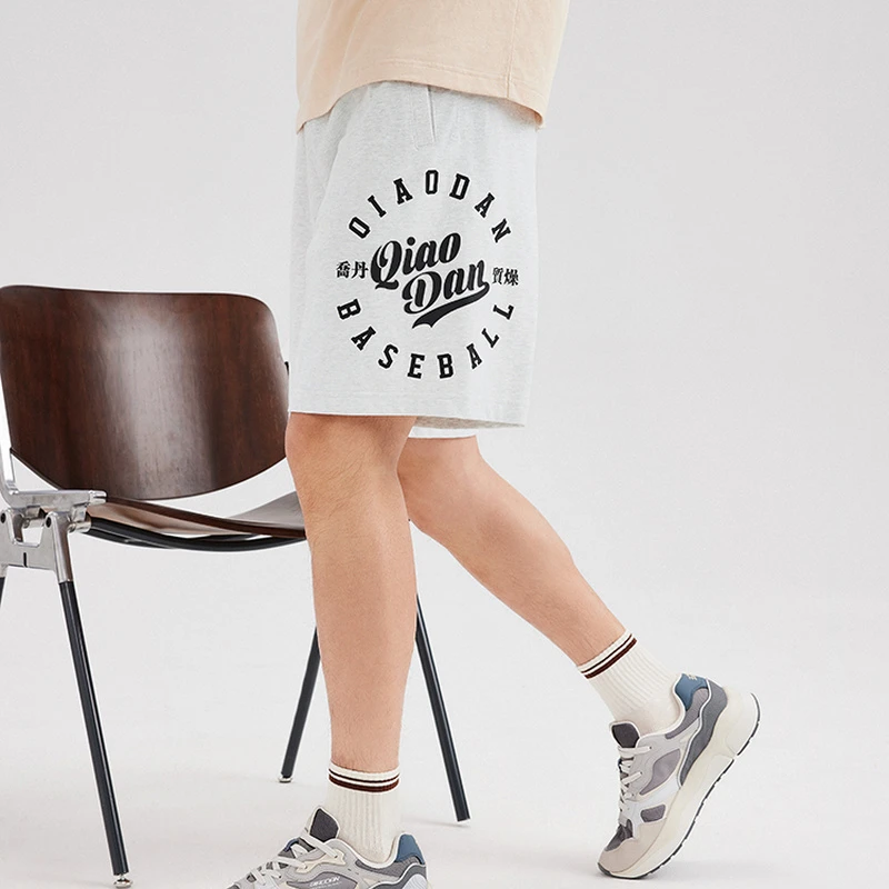 乔丹质燥休闲短裤男2025秋季透气吸汗针织运动裤男裤LZZ33241962A