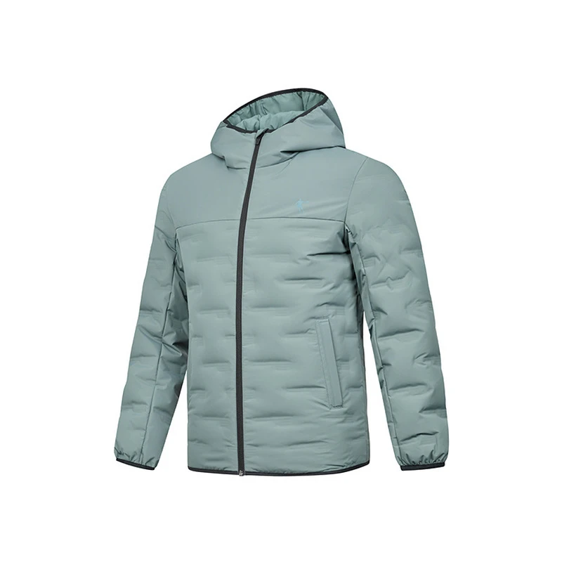 乔丹羽绒服男2025夏季专业运动时尚连帽保暖户外茄克QDEGM3244076