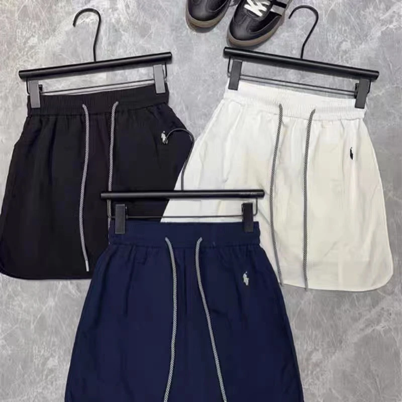 美式工装半身裙女夏季防走光裤裙显瘦运动风辣妹高腰抽绳速干短裙