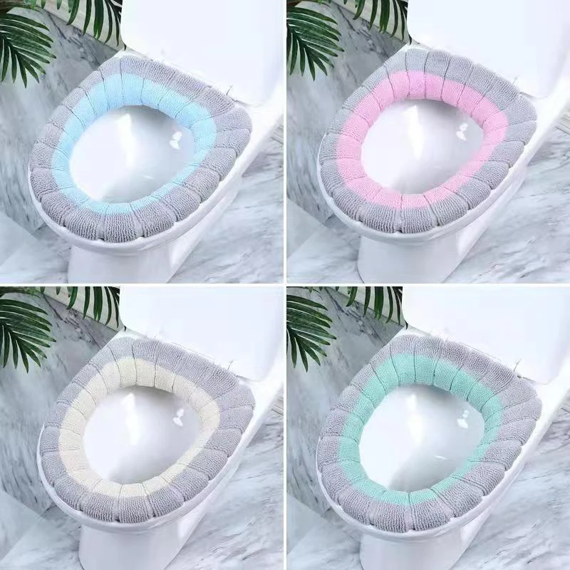 马桶坐垫通用通用型冬季加厚方形家用坐便器垫子垫座网红四季提手