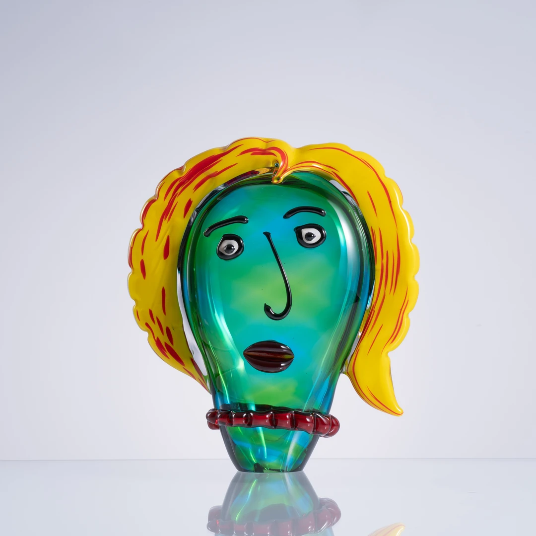 安桔美术馆【抽象艺术】意式极简轻奢现代主义高档纯手工琉璃摆件