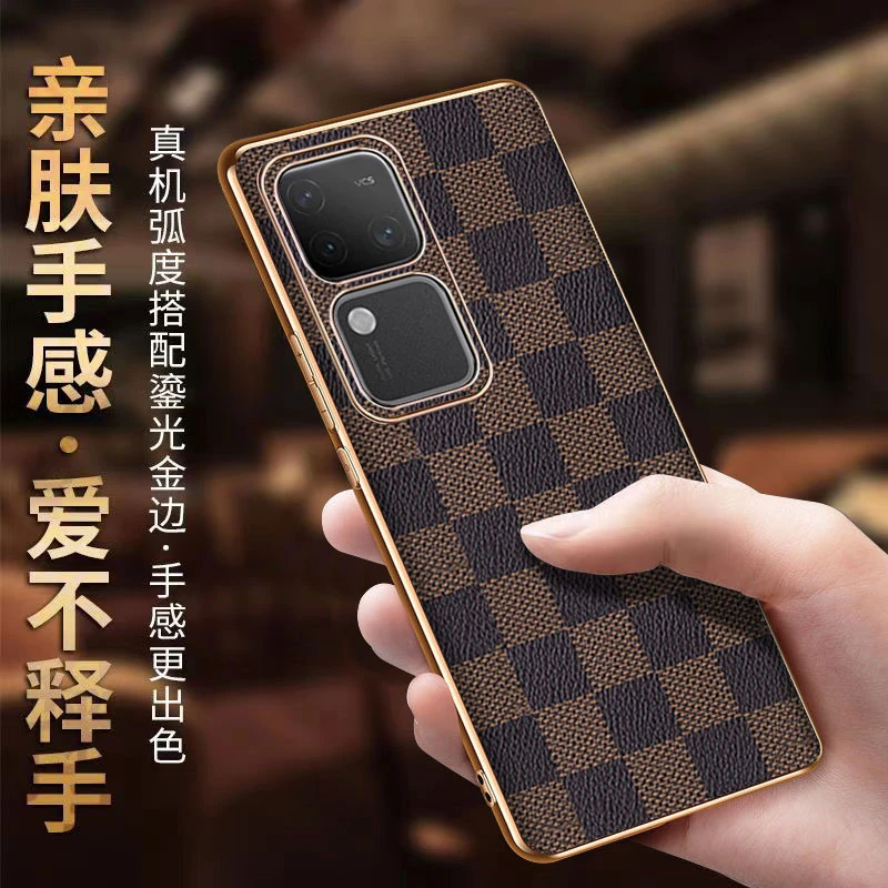vivoS18手机壳网红推荐S18Pro保护套男女士新款高端皮革商务防摔