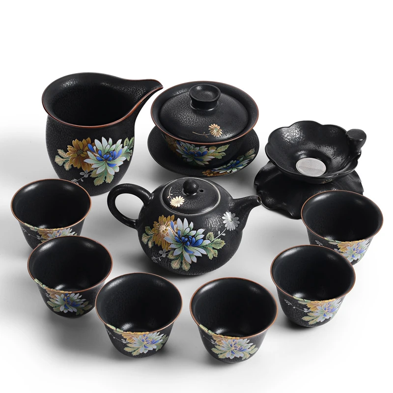 成艺清雅凝香套组茶具全组高端茶具家用汝窑茶具送礼佳品礼盒礼袋