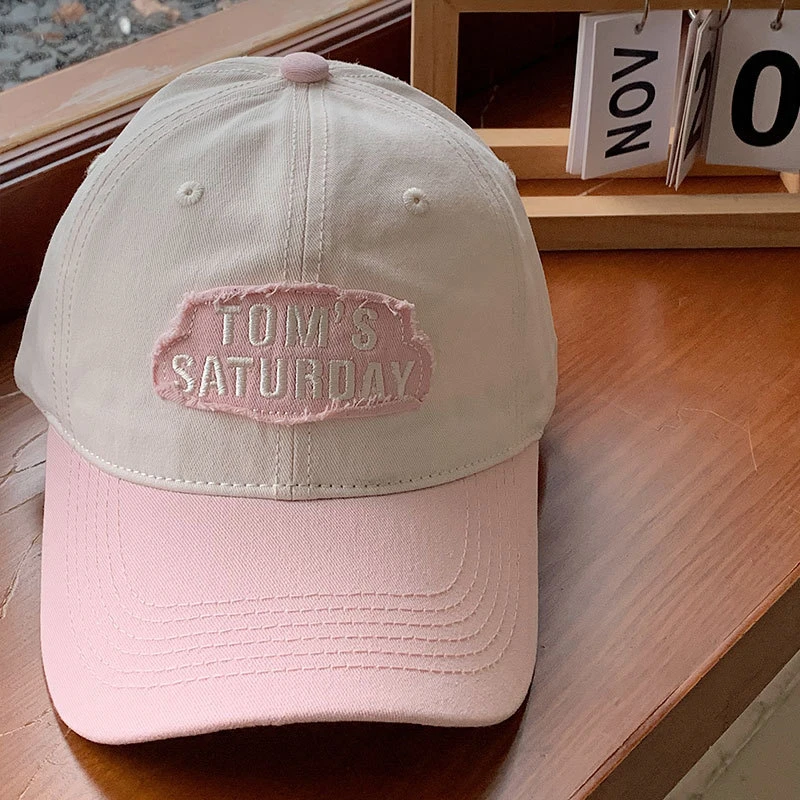 新款加深棒球帽女ins潮贴布软顶韩版休闲百搭设计感大头围Tom