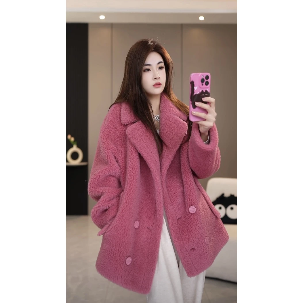 【所姿】新款冬季【小泰迪】简约加厚休闲女士外套SZ-229