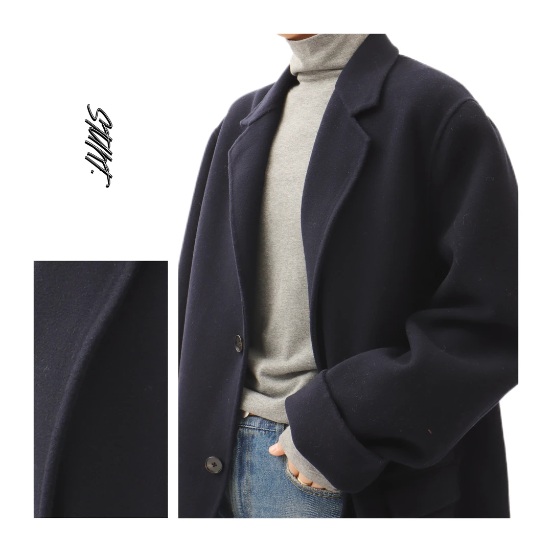 2024新款秋冬简约时尚毛呢大衣1162