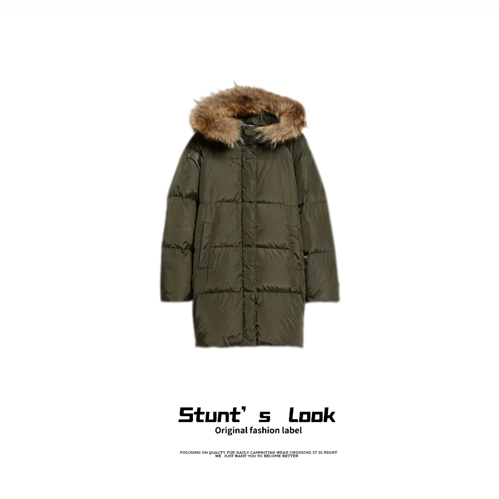 M冬季新款加厚保暖设计师款长款羽绒服0232-b