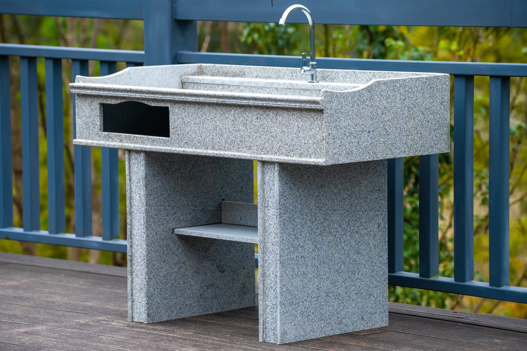 天然石材洗衣池水盆清污分离水槽花岗岩洗衣池水槽庭院水盆