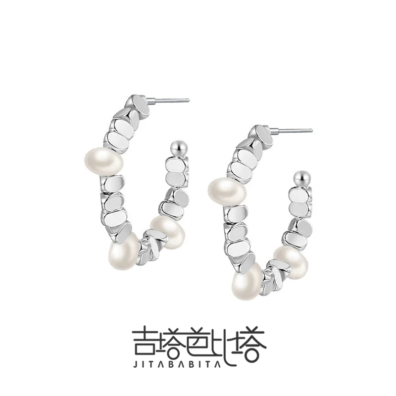 铜合金耳饰 简约轻奢不规则耳饰JT-789