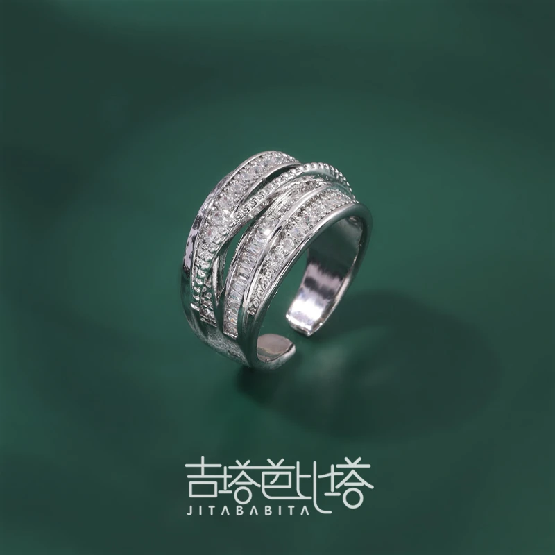 吉塔芭比塔 铜合金戒指 冷淡风开口戒指女  JT-551