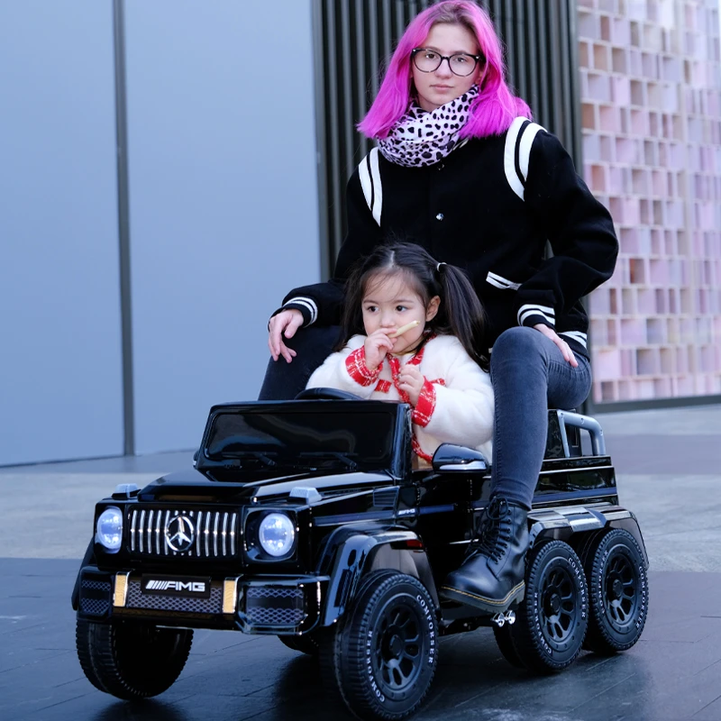 旗舰店儿童电动汽车越野车六轮六驱儿童玩具车可坐人童车