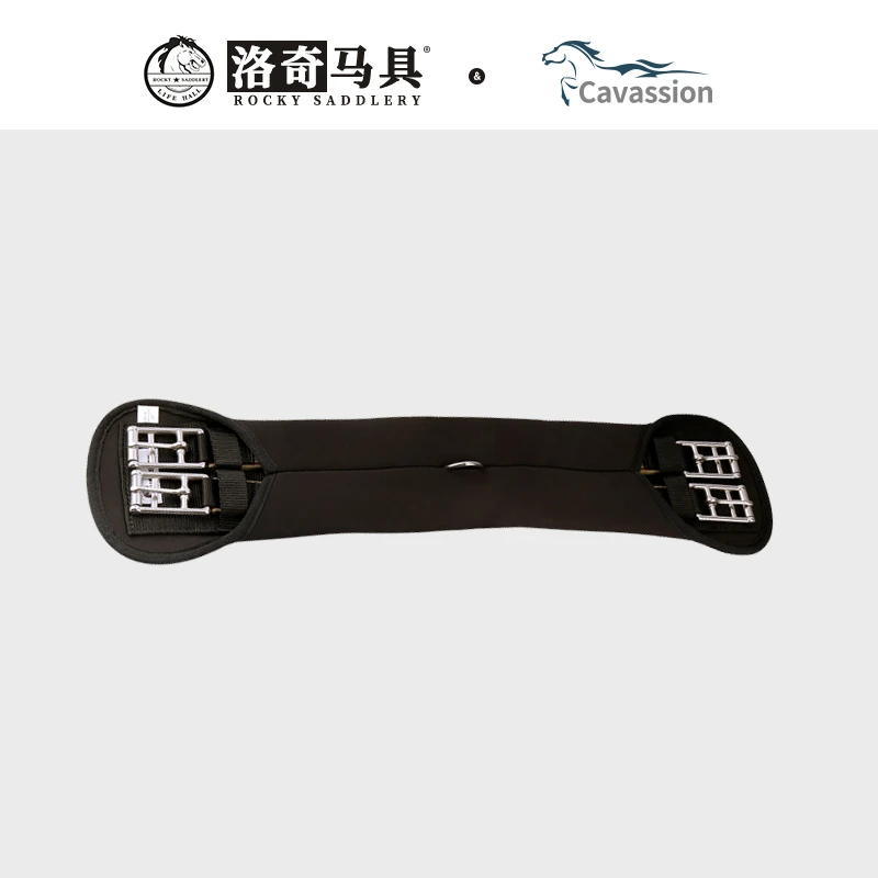 Cavassion英式内藏式肚带 黑色 马匹装备 马术洛奇马具 8213028